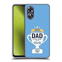 Head Case Designs Officially Licensed Manchester City Man City FC Best Dad Father's Day Soft Gel Case Compatible with Oppo A17