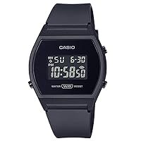 Casio - Collection Watch LW-204-4AEF - Women's Watch - Splash Proof - Digital - With Plastic Strap - Rose, black, stripes