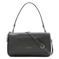 Calvin Klein Women's Modern Essentials Convertible Shoulder Bag, Black, One Size
