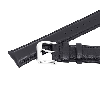 Berfine 18mm 20mm 22mm Calf Leather Watch Band, Extra Soft Watch Strap for Men Women