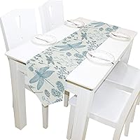 Double-Sided Dragonfly Table Runner 13 x 70 Inches Long,Table Cloth Runner for Wedding Party Holiday Kitchen Dining Home Everyday Decor