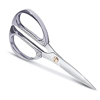 Newness Kitchen Shears, Stainless Steel Duty Kitchen Shears for Chicken, Beefs, Poultry, Fish, Meat, Vegetables, Stainless Steel Scissors with Non-Slip Easy Grip Handles for House Daily Use