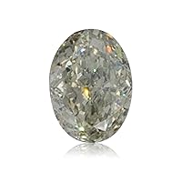 0.32 ct. GIA Certified Diamond, Oval Cut, FGYG - Fancy Grayish Yellowish Green Color, VS1 Clarity Perfect Jewelry Gift Rare