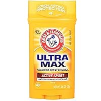 ARM & HAMMER ULTRAMAX Anti-Perspirant Deodorant Active Sport 2.60 oz ( Pack of 8)