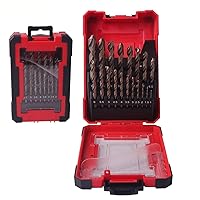 19PCS HSS M35 Cobalt Drill Bit for Hardened Metal Stainless Steel Drilling Bits Set 1.0~10mm Power Tools Accessories