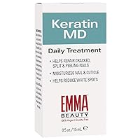 Keratin md daily treatment nail and cuticle repair oil, 100% vegan and cruelty-free, 0.5 Ounce