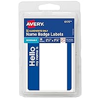 Avery Hello My Name is Name Tags, 2-1/3