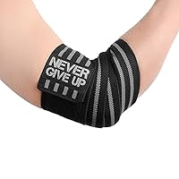 Professional Wrist Elbow Knee Wraps Elastic Straps Brace Support Protector for Weightlifting Workout Bodybuilding Gym Fitness