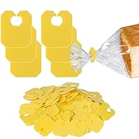 Reusable Plastic Bread Bag Clips Keep Your Food Fresh, Also usable as Food Storage Bag Clips - 7/8 x 1 inches - 100 Pieces