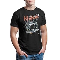 Def Leppard 80s Heavy Metal Band Rock n Roll Through The Glass Adult T-Shirt Tee