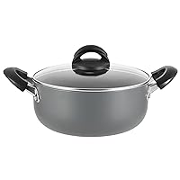 Overmont Cast Iron Dutch Oven with Dual Use Skillet Lid for Oven, Induction, Electric, Grill, Stovetop, (3.2QT Pot, 10.5 inches)