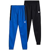 RBX Boy's Sweatpants - 2 Pack Active Tricot Jogger Pants (Size 4-20)
