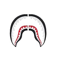 Set of Shark Teeth Patches Combo Sneaker Iron On Embroidered