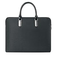 jhhfh Business Briefcase Conference Information Bag For Men's Business Large Capacity Waterproof Information Bag