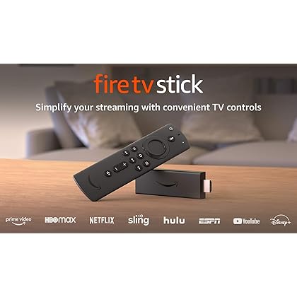 Certified Refurbished Fire TV Stick with Alexa Voice Remote (includes TV controls) | HD streaming device | 2020 release