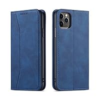 Wallet Case for iPhone 14/14 Plus/14 Pro/14 Pro Max, Pu Leather Flip Folio Case, with Card Pouch Kickstand, Drop Protection, 360 Full Body Coverage,Blue,14 6.1''