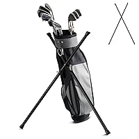 Golf Bag Stand Attachment Multi Angle Adjustment,Attachable Stand for Golf Bag,Lightweight Stand for Adult Golf Bags Prevents Bag Drops Golf Club Damage