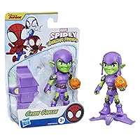 Marvel Spidey and His Amazing Friends Green Goblin Hero Figure, 4-Inch Scale Action Figure, Includes 1 Accessory, for Kids Ages 3 and Up