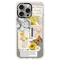 MOSNOVO Compatible with Magsafe Designed for iPhone 15 Pro Max Case, [Buffertech 6.6 ft Drop Impact] Shockproof TPU Protective Bumper with Hard Back Collage Art Phone Case - Clear