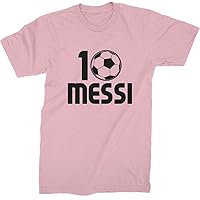 Expression Tees Mens 10 Messi Welcome to Miami T-Shirt Small Light Pink