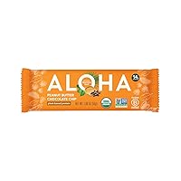 Aloha Organic Plant Based Protein Bar Peanut Butter Chocolate Chip , 1.98 Oz