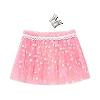 ACSUSS Newborn Baby Girl Photography Prop Outfit Polka Dots Tulle Skirt with Crown Photo Props