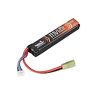 Lancer Tactical LiPo Airsoft Battery - 11.1V 1000mAh 20C Stick with Tamiya Connector (Safe Charging Bag Included)