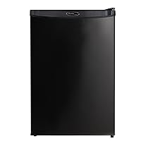 Danby Designer DAR044A4BDD-6 4.4 Cu.Ft. Mini Fridge, Compact Refrigerator for Bedroom, Living Room, Bar, Dorm, Kitchen, Office, E-Star in Black