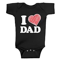 Threadrock Unisex Baby I Love Dad Bodysuit