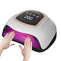 UV LED Nail Lamp, 300W Professional UV Nail Dryer Light for Gel Nails with 72 Beads, Fast Curing Gel Polish Lamp Auto Sensor 4 Timer Setting, Nail Art Drying Tools for Fingernail and Toenail