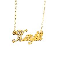 Kayla Name Necklace 18K Gold Plated Personalized Dainty Necklace - Jewelry Gift Women, Girlfriend, Mother, Sister, Friend, Gift Bag & Box