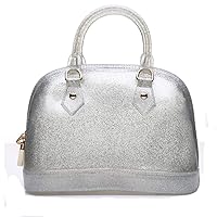 Lady’s Candy Color Jelly Handbag Satchel Tote Shell Bag Crossbody Shoulder Bag Top Handle Bags