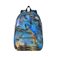 Rainbow Moonstone Large Capacity Backpack, Men'S And Women'S Fashionable Travel Backpack, Leisure Work Bag,