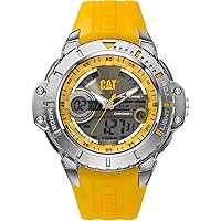CAT WATCHES Men's 'Anadigit' Quartz Stainless Steel and Rubber Casual, (Model: MA14521131)