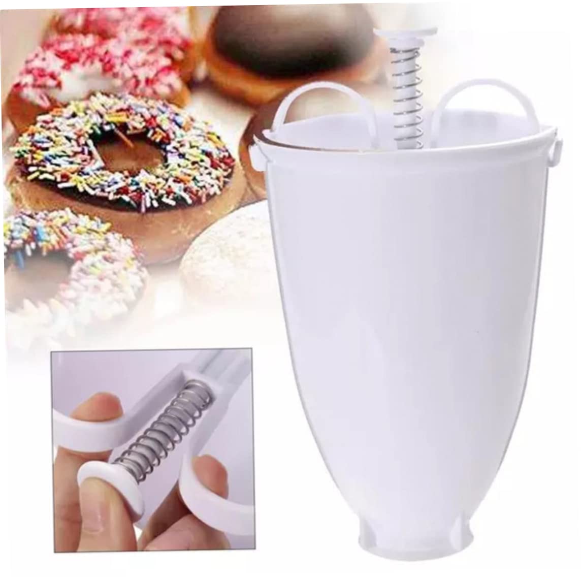 Plastic Donut Maker Manual Doughnut Machine Mold DIY Baking Tools for Kitchen Pastry Making Plastic Maker