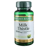 Nature's Bounty Milk Thistle 1000 mg, 50 Softgels (3 Pack) 50 Count