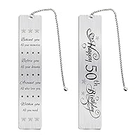 Happy 50th Birthday Gifts for Men Women, 50 Year Old Birthday Bookmark Gifts, Behind You All Your Memories Bookmark for Dad Mom