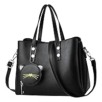 Crossbody Purses and Handbags for Women PU Leather Tote Top Handle Satchel Shoulder Bags with