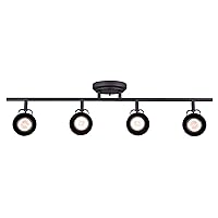 CANARM IT622A04ORB10 LTD Polo 4 Light Track Rail, Oil Rubbed Bronze with Adjustable Heads