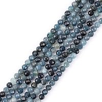 GEM-Inside AA Grade Blue 3mm Natural Tourmaline Gemstone Quartz Faceted Round Tiny Small Spacer Beads for Jewelry Making Bracelet Earrings Charms Full Strand 15