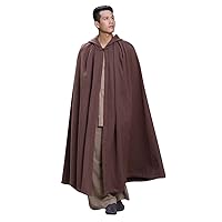 Meditation Buddhist Hooded Cloak Plus Size Monk Outfit