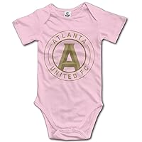 Badou Atlanta United for 6-24 Months Infant Short Sleeve Romper Bodysuit 18 Months Pink