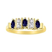 Rylos Rings for Women 14K Gold Plated Silver Ring Classic 3 Stone Precious Gemstone and Diamond Ring Jewelry for Women Sterling Silver Rings for Women Girls Ring Size 5,6,7,8,9,10