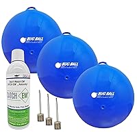 Bug Ball Deer Fly Ball Deluxe kit- Odorless Eco-Friendly Biting Fly and Insect Killer with NO Pesticides or Electricity Needed, Kid and Pet Safe
