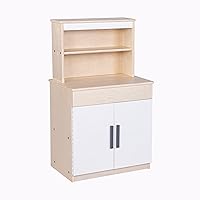 Angeles Wooden Kitchen Hutch for Kids Toddlers, Realistic Design and Features, Nursery or Playroom Pretend Play Furniture