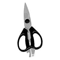 Chicago Cutlery Deluxe Multipurpose Stainless Steel Kitchen Shears with Built-In Bottle Opener, For Left and Right Handed Users, Resists Rust, Stains, and Pitting, Kitchen Scissors