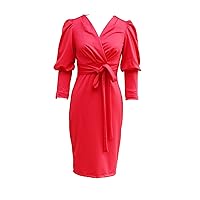 Women's Summer Casual Beach Dresses Sexy Cocktail Batwing Long Sleeve Dress Elegant Party Bodycon Mini Dress
