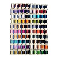 100 spools Natural Mulberry Silk Embroidery Floss Thread 20-22 per Color DIY Craft Fly Tying