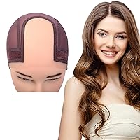 Lace Wig Grip Band Caps Built in Velvet Adjustable Wig Grip Cap For Glueless And Part for Seamless Transition,2 in 1 Grip Band Non Slip Wig Cap for Lace Wigs (Chocolate brown)