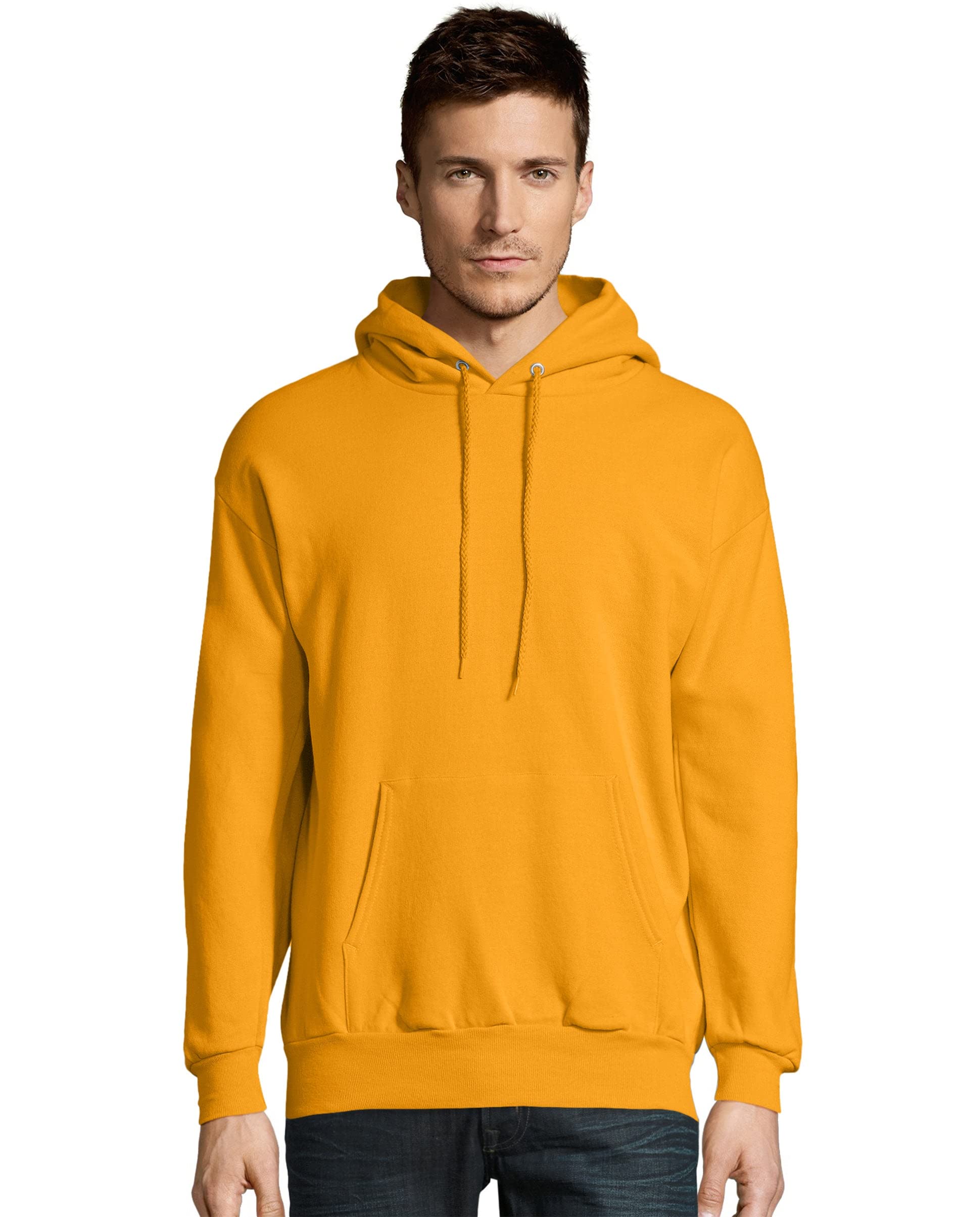 Hanes Men's EcoSmart Hoodie, Midweight Fleece Sweatshirt, Pullover Hooded Sweatshirt for Men